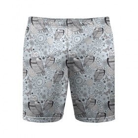 Мужские шорты 3D спортивные с принтом Совы в городе Новоалтайск,  |  | совы