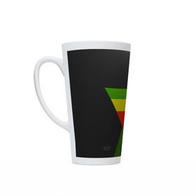 Кружка Латте с принтом Black Milk Black Rasta Star в городе Новоалтайск, Белая керамика | Объем 480 мл; Высота 150 мм; Диаметр 90 мм | 420 | black milk | bob marley | buds | color | jamaica | rasta | rastaman | snoop dogg | star | tricolor | боб марли | бошки | раста | триколор