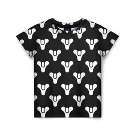 Детская футболка 3D с принтом Destiny All в городе Новоалтайск, 100% гипоаллергенный полиэфир | прямой крой, круглый вырез горловины, длина до линии бедер, чуть спущенное плечо, ткань немного тянется | Тематика изображения на принте: destiny | destiny 2 | дестени | космос