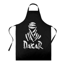 Фартук 3D с принтом Dakar в городе Новоалтайск, 100% полиэстер | общий размер — 65 х 85 см, ширина нагрудника — 26 см, горловина — 53 см, длина завязок — 54 см, общий обхват в поясе — 173 см. Принт на завязках и на горловине наносится с двух сторон, на основной части фартука — только с внешней стороны | dakar | desert | logo | race | rally | sign | гонки | дакар | знак | логотип | пустыня | ралли