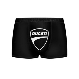 Мужские трусы 3D с принтом Ducati в городе Новоалтайск, 50% хлопок, 50% полиэстер | классическая посадка, на поясе мягкая тканевая резинка | авто | дукати | марка | машина