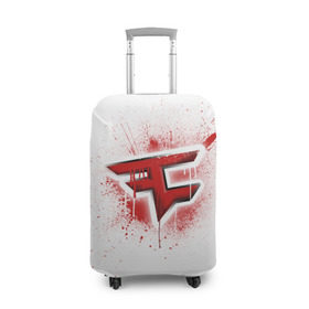 Чехол для чемодана 3D с принтом cs:go - FaZe clan (White collection) в городе Новоалтайск, 86% полиэфир, 14% спандекс | двустороннее нанесение принта, прорези для ручек и колес | cs go | faze | white | кс го | фейз