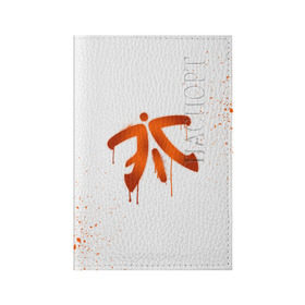 Обложка для паспорта матовая кожа с принтом cs:go - Fnatic (White collection) в городе Новоалтайск, натуральная матовая кожа | размер 19,3 х 13,7 см; прозрачные пластиковые крепления | cs go | fnatic | кс го | фнатик