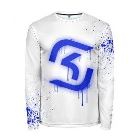 Мужской лонгслив 3D с принтом cs:go - SK Gaming (White collection) в городе Новоалтайск, 100% полиэстер | длинные рукава, круглый вырез горловины, полуприлегающий силуэт | 0x000000123 | cs go | sk | white | кс го