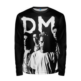 Мужской лонгслив 3D с принтом Depeche mode в городе Новоалтайск, 100% полиэстер | длинные рукава, круглый вырез горловины, полуприлегающий силуэт | альтернативный рок | вестник моды | винс кларк | депеш мод | депешмод | дэйв гаан | индастриал рок | мартин гор | синти поп | электроник рок | энди флетчер