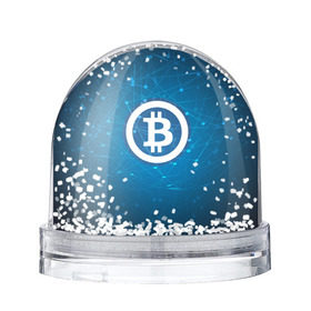 Водяной шар с принтом Bitcoin Blue - Биткоин в городе Новоалтайск, Пластик | Изображение внутри шара печатается на глянцевой фотобумаге с двух сторон | bitcoin | ethereum | litecoin | биткоин | интернет | крипта | криптовалюта | лайткоин | майнинг | технологии | эфир