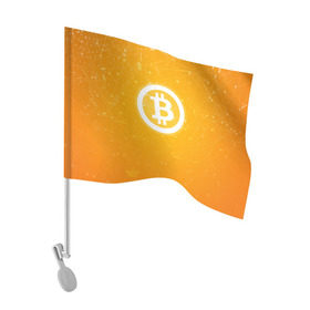 Флаг для автомобиля с принтом Bitcoin - Биткоин в городе Новоалтайск, 100% полиэстер | Размер: 30*21 см | bitcoin | ethereum | litecoin | биткоин | интернет | крипта | криптовалюта | лайткоин | майнинг | технологии | эфир