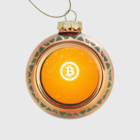 Стеклянный ёлочный шар с принтом Bitcoin - Биткоин в городе Новоалтайск, Стекло | Диаметр: 80 мм | Тематика изображения на принте: bitcoin | ethereum | litecoin | биткоин | интернет | крипта | криптовалюта | лайткоин | майнинг | технологии | эфир
