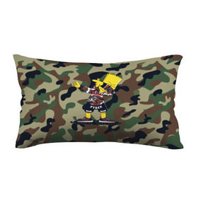 Подушка 3D антистресс с принтом Dab Bart Simpson в городе Новоалтайск, наволочка — 100% полиэстер, наполнитель — вспененный полистирол | состоит из подушки и наволочки на молнии | bart | dab | dabbin | simpsons | барт симпсон | даб | дэб | дэббинг | мультик | мультики | мультфильм | мультфильмы | симпсоны