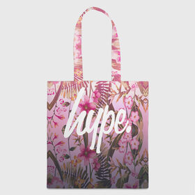 Сумка 3D повседневная с принтом Hype Flowers в городе Новоалтайск, 100% полиэстер | Плотность: 200 г/м2; Размер: 34×35 см; Высота лямок: 30 см | fashion | glamour | hawaii | hype | style | tropic | вечеринка | гаваи | гламур | джунгли | клуб | мода | немножечко | пальмы | пафос | стиль | тренд | тропики | хайп | хайпанем | цветок | цветы