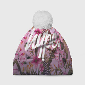 Шапка 3D c помпоном с принтом Hype Flowers в городе Новоалтайск, 100% полиэстер | универсальный размер, печать по всей поверхности изделия | fashion | glamour | hawaii | hype | style | tropic | вечеринка | гаваи | гламур | джунгли | клуб | мода | немножечко | пальмы | пафос | стиль | тренд | тропики | хайп | хайпанем | цветок | цветы