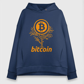 Женское худи Oversize хлопок с принтом Bitcoin Tree - Дерево Биткоин в городе Новоалтайск, френч-терри — 70% хлопок, 30% полиэстер. Мягкий теплый начес внутри —100% хлопок | боковые карманы, эластичные манжеты и нижняя кромка, капюшон на магнитной кнопке | bitcoin | blockchain | tree | биткоин | блокчейн | валюта | деньги | дерево | крипто | криптовалюта | майнинг | технологии