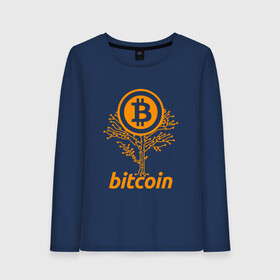 Женский лонгслив хлопок с принтом Bitcoin Tree - Дерево Биткоин в городе Новоалтайск, 100% хлопок |  | bitcoin | blockchain | tree | биткоин | блокчейн | валюта | деньги | дерево | крипто | криптовалюта | майнинг | технологии