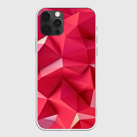Чехол для iPhone 12 Pro Max с принтом Розовые грани в городе Новоалтайск, Силикон |  | Тематика изображения на принте: abstraction | polygon | абстракция | геометрия | грани | линии | полигоны | розовый | сочетания | текстура | треугольники