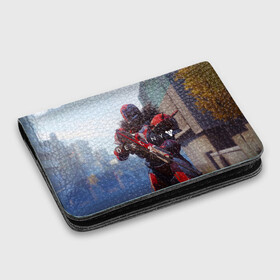 Картхолдер с принтом с принтом Destiny в городе Новоалтайск, натуральная матовая кожа | размер 7,3 х 10 см; кардхолдер имеет 4 кармана для карт; | destiny | destiny 2 | space | дестени | космос