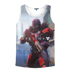 Мужская майка 3D с принтом Destiny в городе Новоалтайск, 100% полиэстер | круглая горловина, приталенный силуэт, длина до линии бедра. Пройма и горловина окантованы тонкой бейкой | destiny | destiny 2 | space | дестени | космос