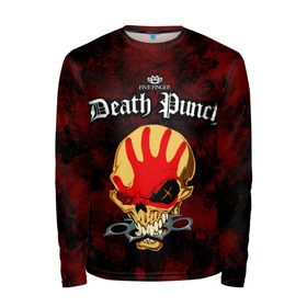 Мужской лонгслив 3D с принтом Five Finger Death Punch 4 в городе Новоалтайск, 100% полиэстер | длинные рукава, круглый вырез горловины, полуприлегающий силуэт | Тематика изображения на принте: 5fdp | ffdp | five finger death punch