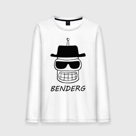 Мужской лонгслив хлопок с принтом Benderg в городе Новоалтайск, 100% хлопок |  | bender | breaking bad | futurama | бендер | во все тяжкие | зойдберг | космос | футурама