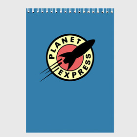 Скетчбук с принтом Futurama (Planet Express) в городе Новоалтайск, 100% бумага
 | 48 листов, плотность листов — 100 г/м2, плотность картонной обложки — 250 г/м2. Листы скреплены сверху удобной пружинной спиралью | bender | futurama |  planet express |  u.s.s. |  космический корабль |  межпланетный экспресс | бендер | зойдберг | космос | футурама