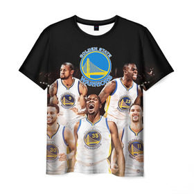 Мужская футболка 3D с принтом Golden State Warriors 5 в городе Новоалтайск, 100% полиэфир | прямой крой, круглый вырез горловины, длина до линии бедер | draymond green | golden state warriors | klay thompson | nba | stephen curry | голден стэйт уорриорз | дрэймонд грин | клей томпсон | стефен карри