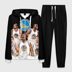 Мужской костюм 3D с принтом Golden State Warriors 5 в городе Новоалтайск, 100% полиэстер | Манжеты и пояс оформлены тканевой резинкой, двухслойный капюшон со шнурком для регулировки, карманы спереди | draymond green | golden state warriors | klay thompson | nba | stephen curry | голден стэйт уорриорз | дрэймонд грин | клей томпсон | стефен карри