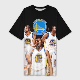 Платье-футболка 3D с принтом Golden State Warriors 5 в городе Новоалтайск,  |  | draymond green | golden state warriors | klay thompson | nba | stephen curry | голден стэйт уорриорз | дрэймонд грин | клей томпсон | стефен карри