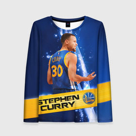 Женский лонгслив 3D с принтом Golden State Warriors 8 в городе Новоалтайск, 100% полиэстер | длинные рукава, круглый вырез горловины, полуприлегающий силуэт | golden state warriors | nba | stephen curry | голден стэйт уорриорз | стефен карри