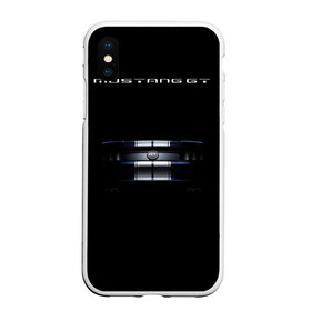 Чехол для iPhone XS Max матовый Ford Mustang GT: в городе Новоалтайск, Силикон | Область печати: задняя сторона чехла, без боковых панелей | cobra | ford | gt | mustang | shelby | гт | мустанг | форд