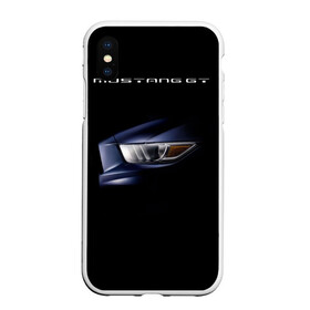 Чехол для iPhone XS Max матовый с принтом Ford Mustang GT 2 в городе Новоалтайск, Силикон | Область печати: задняя сторона чехла, без боковых панелей | cobra | ford | gt | mustang | shelby
