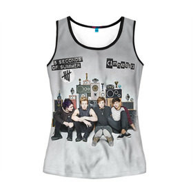 Женская майка 3D с принтом 5 Seconds of Summer в городе Новоалтайск, 100% полиэстер | круглая горловина, прямой силуэт, длина до линии бедра | 5 seconds of summer | 5 sos | 5 секунд лета | 5sos
