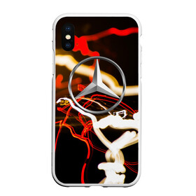 Чехол для iPhone XS Max матовый с принтом Mercedes-Benz в городе Новоалтайск, Силикон | Область печати: задняя сторона чехла, без боковых панелей | авто | автомобиль | дорога | машина | мерседес | огни | тачка | фара