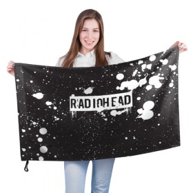 Флаг 3D с принтом Radiohead 6 в городе Новоалтайск, 100% полиэстер | плотность ткани — 95 г/м2, размер — 67 х 109 см. Принт наносится с одной стороны | radiohead | радиохэд | том йорк