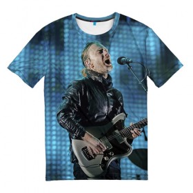 Мужская футболка 3D с принтом Radiohead 7 в городе Новоалтайск, 100% полиэфир | прямой крой, круглый вырез горловины, длина до линии бедер | 