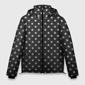 Мужская зимняя куртка 3D с принтом Black Milk Stars Black в городе Новоалтайск, верх — 100% полиэстер; подкладка — 100% полиэстер; утеплитель — 100% полиэстер | длина ниже бедра, свободный силуэт Оверсайз. Есть воротник-стойка, отстегивающийся капюшон и ветрозащитная планка. 

Боковые карманы с листочкой на кнопках и внутренний карман на молнии. | Тематика изображения на принте: black | black milk | club | party | pattern | star | stars | вечеринка | геометрия | дизайн | звезда | звездная | звёзды | клуб | мода | путешествие | текстура | узор | чёрная