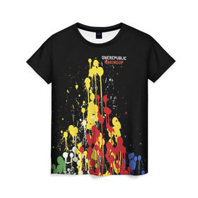 Женская футболка 3D с принтом One Republic в городе Новоалтайск, 100% полиэфир ( синтетическое хлопкоподобное полотно) | прямой крой, круглый вырез горловины, длина до линии бедер | one republic | onerepublic | ван репаблик