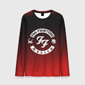 Мужской лонгслив 3D с принтом Foo Fighters 3 в городе Новоалтайск, 100% полиэстер | длинные рукава, круглый вырез горловины, полуприлегающий силуэт | foo fighters | дэйв грол | фу файтерс
