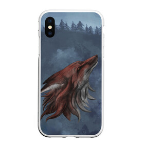 Чехол для iPhone XS Max матовый с принтом Зимний лис в городе Новоалтайск, Силикон | Область печати: задняя сторона чехла, без боковых панелей | fox | зима | лис | лиса | лисица
