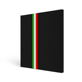 Холст квадратный с принтом Black Milk Italiano в городе Новоалтайск, 100% ПВХ |  | flag | italian | италия | итальянский | страна | страны | триколор | флаг