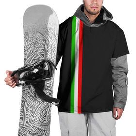 Накидка на куртку 3D с принтом Black Milk Italiano в городе Новоалтайск, 100% полиэстер |  | flag | italian | италия | итальянский | страна | страны | триколор | флаг