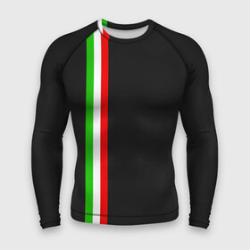 Мужской рашгард 3D с принтом Black Milk Italiano в городе Новоалтайск,  |  | flag | italian | италия | итальянский | страна | страны | триколор | флаг