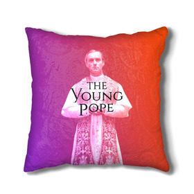 Подушка 3D с принтом The Young Pope в городе Новоалтайск, наволочка – 100% полиэстер, наполнитель – холлофайбер (легкий наполнитель, не вызывает аллергию). | состоит из подушки и наволочки. Наволочка на молнии, легко снимается для стирки | young pope | джуд | лоу | молодой папа