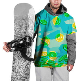 Накидка на куртку 3D с принтом Black Milk Rich Camouflage в городе Новоалтайск, 100% полиэстер |  | доллар | золото | монеты | разноцветный | яркий