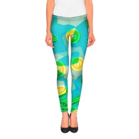 Леггинсы 3D с принтом Black Milk Rich Camouflage в городе Новоалтайск, 80% полиэстер, 20% эластан | Эластичный пояс, зауженные к низу, низкая посадка | доллар | золото | монеты | разноцветный | яркий
