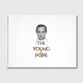 Альбом для рисования с принтом The Young Pope в городе Новоалтайск, 100% бумага
 | матовая бумага, плотность 200 мг. | Тематика изображения на принте: young pope | джуд | лоу | молодой папа