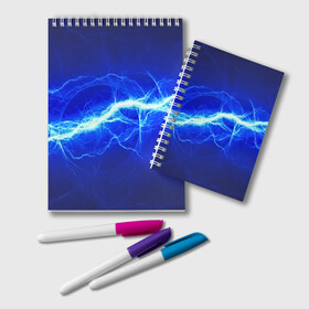 Блокнот с принтом electricity в городе Новоалтайск, 100% бумага | 48 листов, плотность листов — 60 г/м2, плотность картонной обложки — 250 г/м2. Листы скреплены удобной пружинной спиралью. Цвет линий — светло-серый
 | Тематика изображения на принте: молния | разряд | электричество
