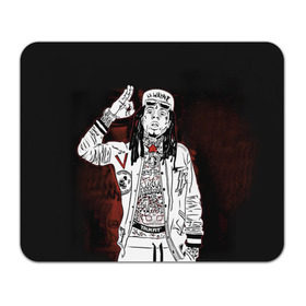 Коврик прямоугольный с принтом Lil Wayne 3 в городе Новоалтайск, натуральный каучук | размер 230 х 185 мм; запечатка лицевой стороны | lil wayne | rap | лил уэйн | рэп | хип хоп