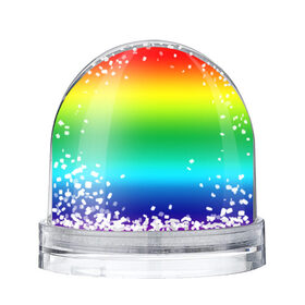 Снежный шар с принтом Радуга (Градиент) в городе Новоалтайск, Пластик | Изображение внутри шара печатается на глянцевой фотобумаге с двух сторон | разноцветный | яркий