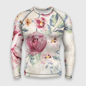 Мужской рашгард 3D с принтом Vintage Flovers в городе Новоалтайск,  |  | beautiful | color | cute | flowers | nature | pattern | pink | purple | red | summer | vintage | yellow | жёлтое | красивое | красное | красота | милое | оранжевое | природа | цвет | цветы | яркое