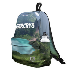 Рюкзак 3D с принтом Far Cry 5 в городе Новоалтайск, 100% полиэстер | лямки с регулируемой длиной, сверху петелька, чтобы рюкзак можно было повесить на вешалку. Основное отделение закрывается на молнию, как и внешний карман. Внутри два дополнительных кармана, один из которых закрывается на молнию. По бокам два дополнительных кармашка | far cry | far cry 5 | фар край