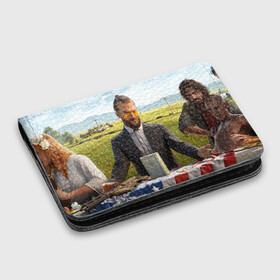 Картхолдер с принтом с принтом Far Cry 5 в городе Новоалтайск, натуральная матовая кожа | размер 7,3 х 10 см; кардхолдер имеет 4 кармана для карт; | Тематика изображения на принте: far cry | far cry 5 | фар край